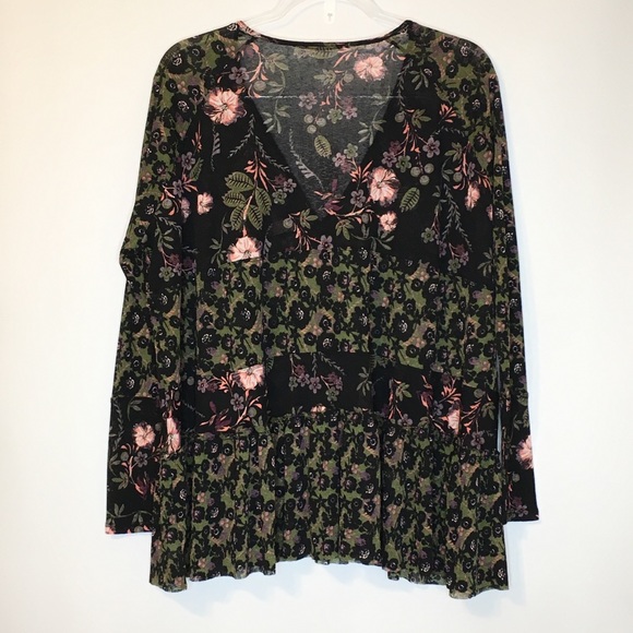 Free People Tops - Free People Isabelle Floral Block Oversized Tunic